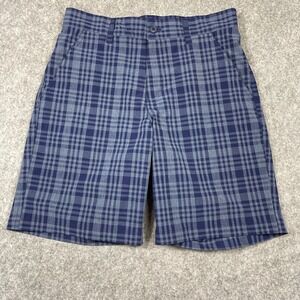Rorie Whelan Golf Shorts Mens‎ 32 Blue Plaid
